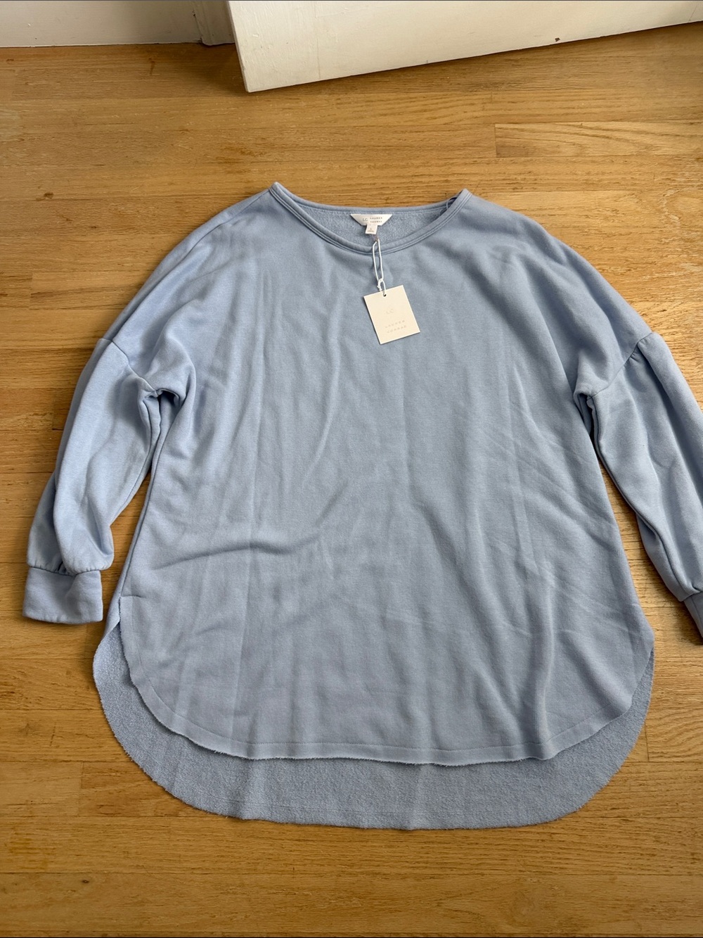 LC Lauren Conrad Light Blue Pullover Sweatshirt